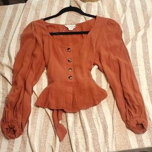 Love Riche peasant top Medium